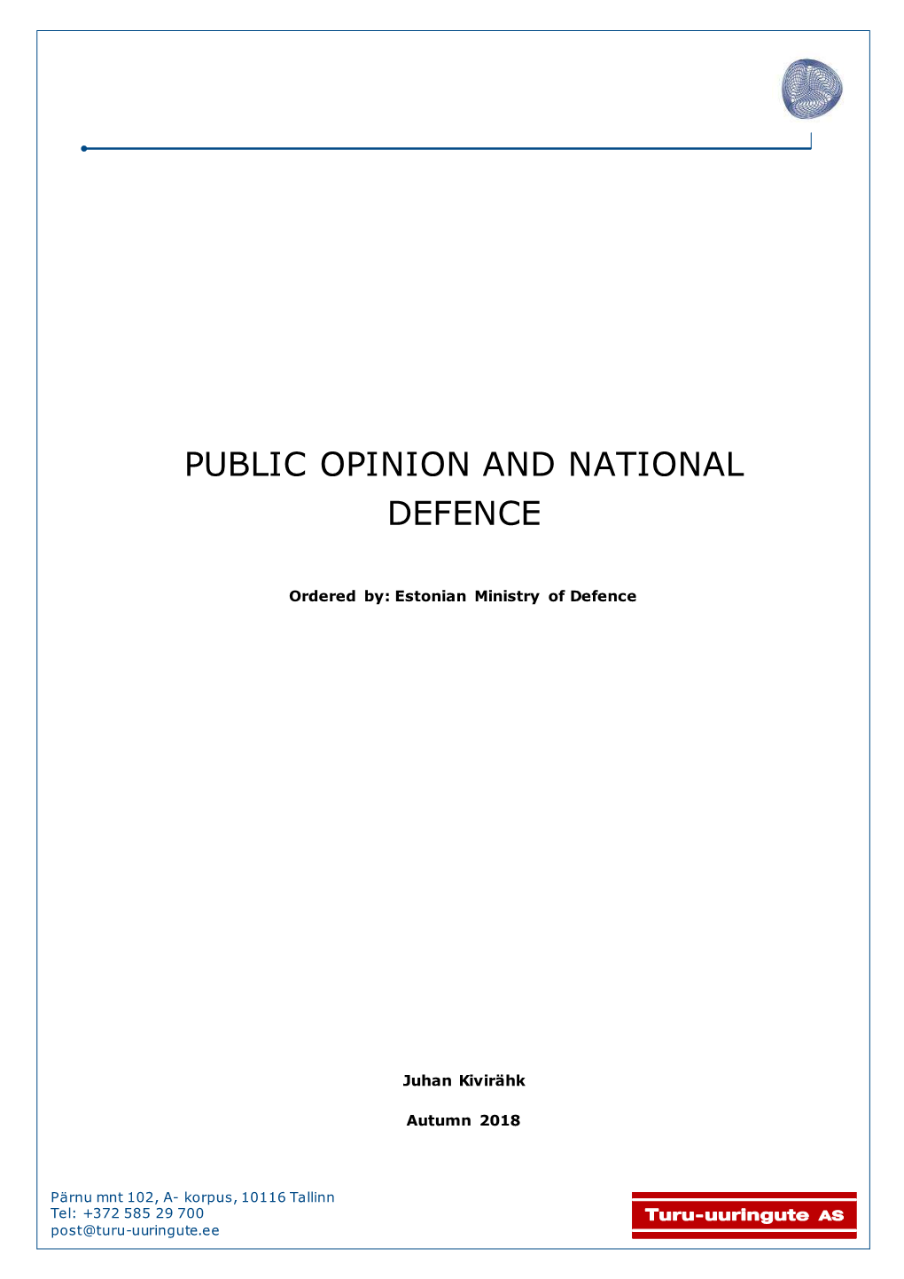 Public Opinion and National Defence