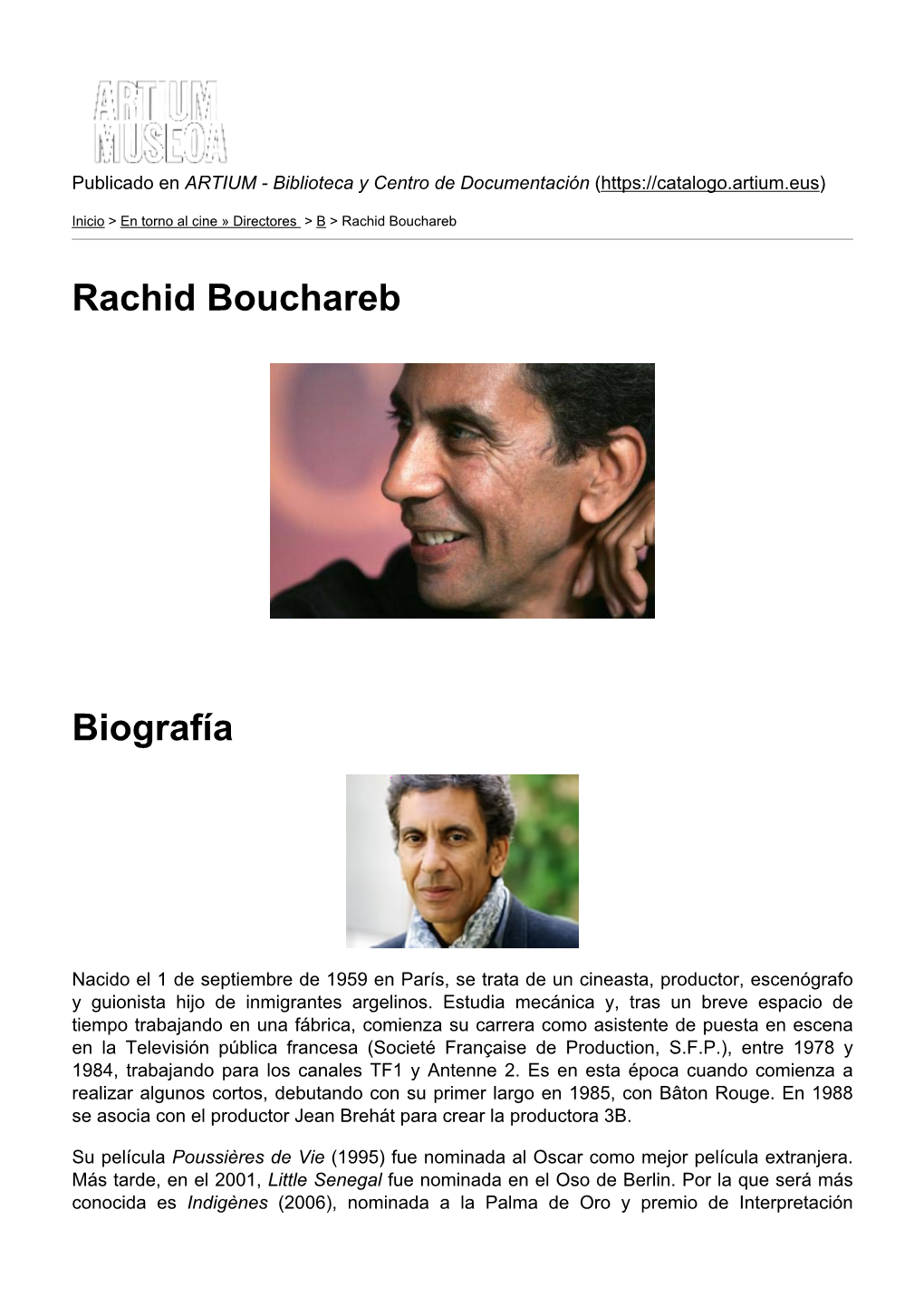 Rachid Bouchareb Biografía