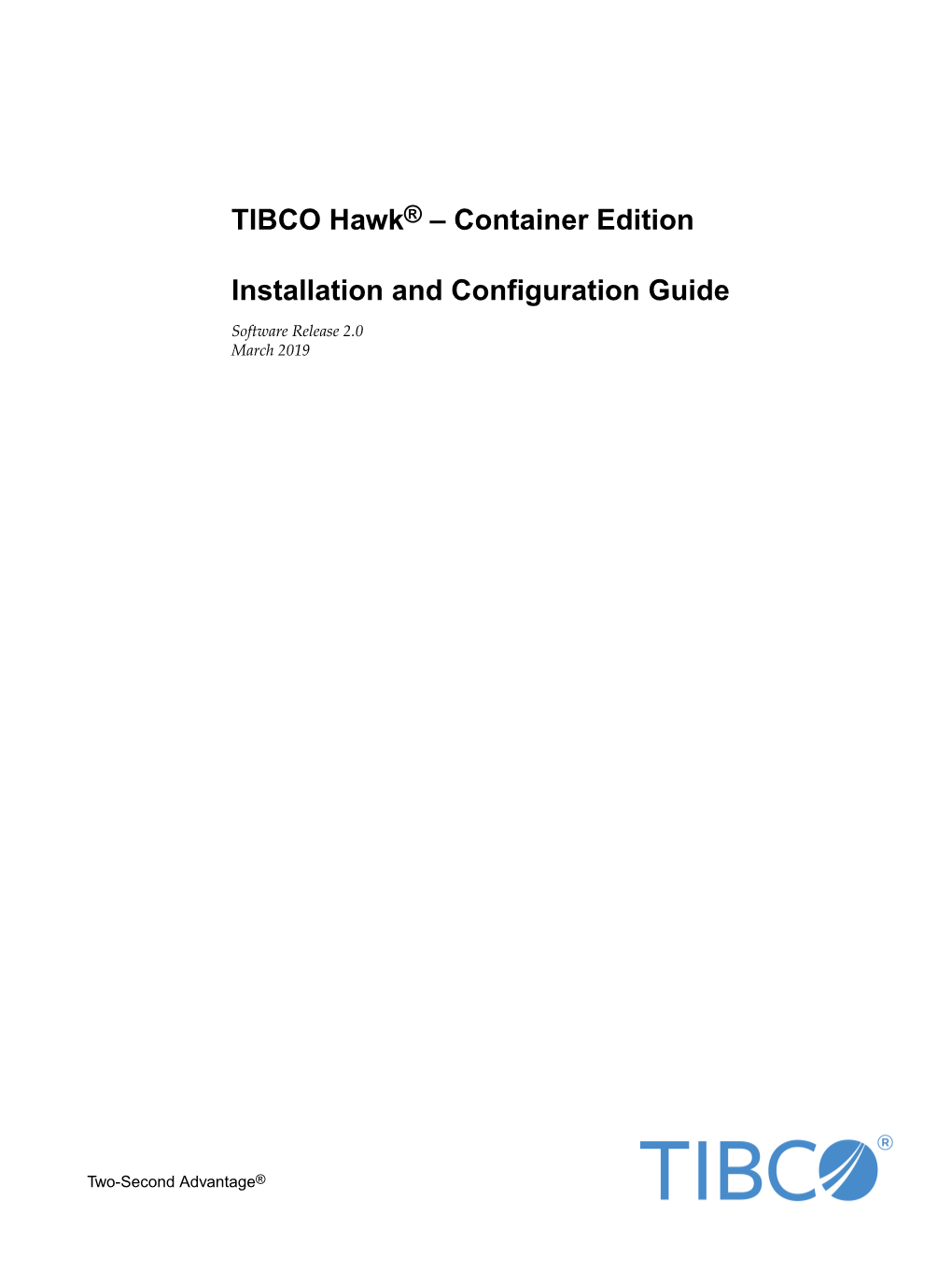 TIBCO Hawk® – Container Edition