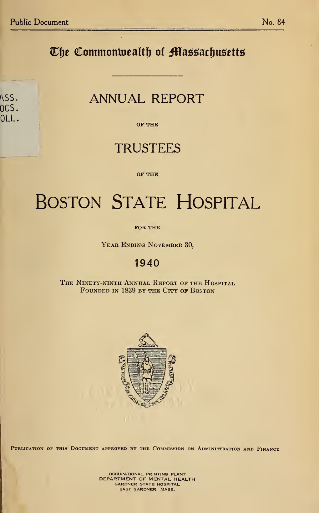 Annual Report of the Trustees of The