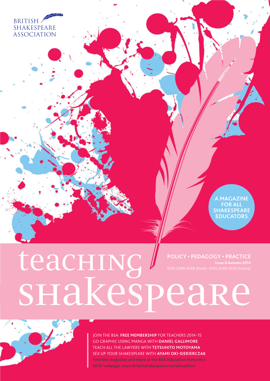 Teaching Shakespeare 6 Autumn 2014 3 Teaching Shakespeare to College Students