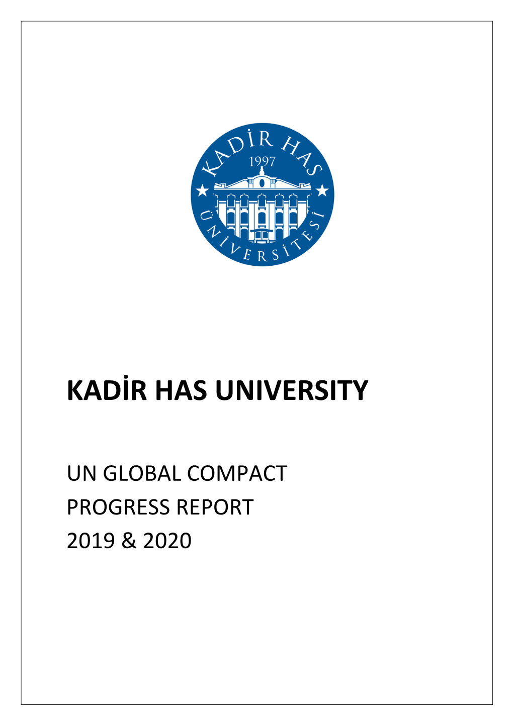 Un Global Compact Progress Report 2019 & 2020