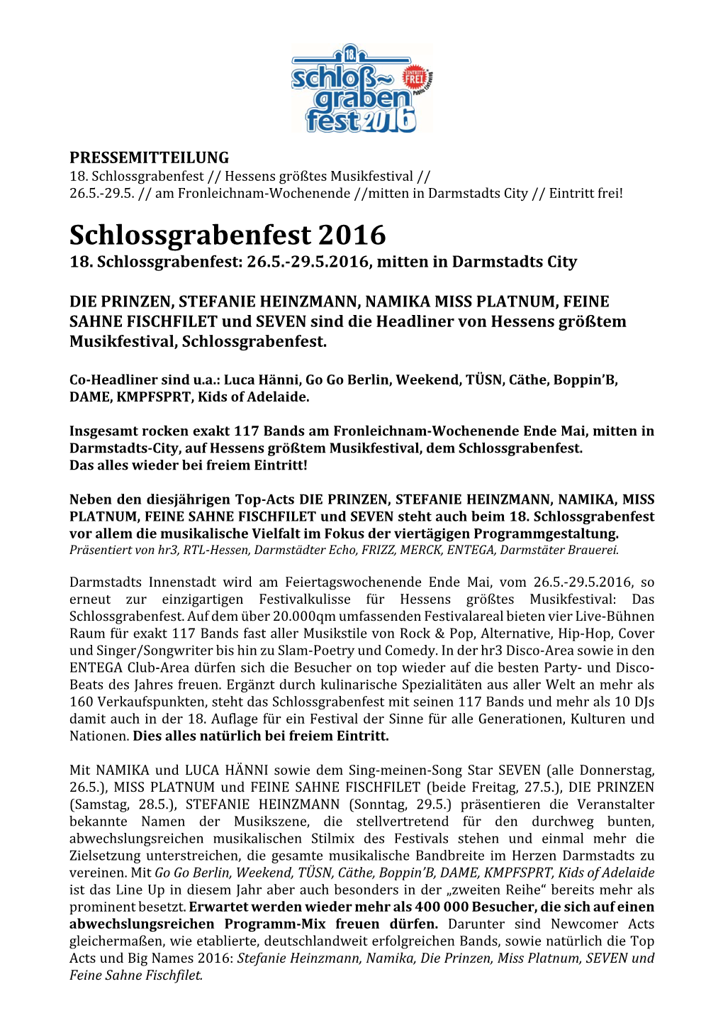 Pressemitteilung 2016