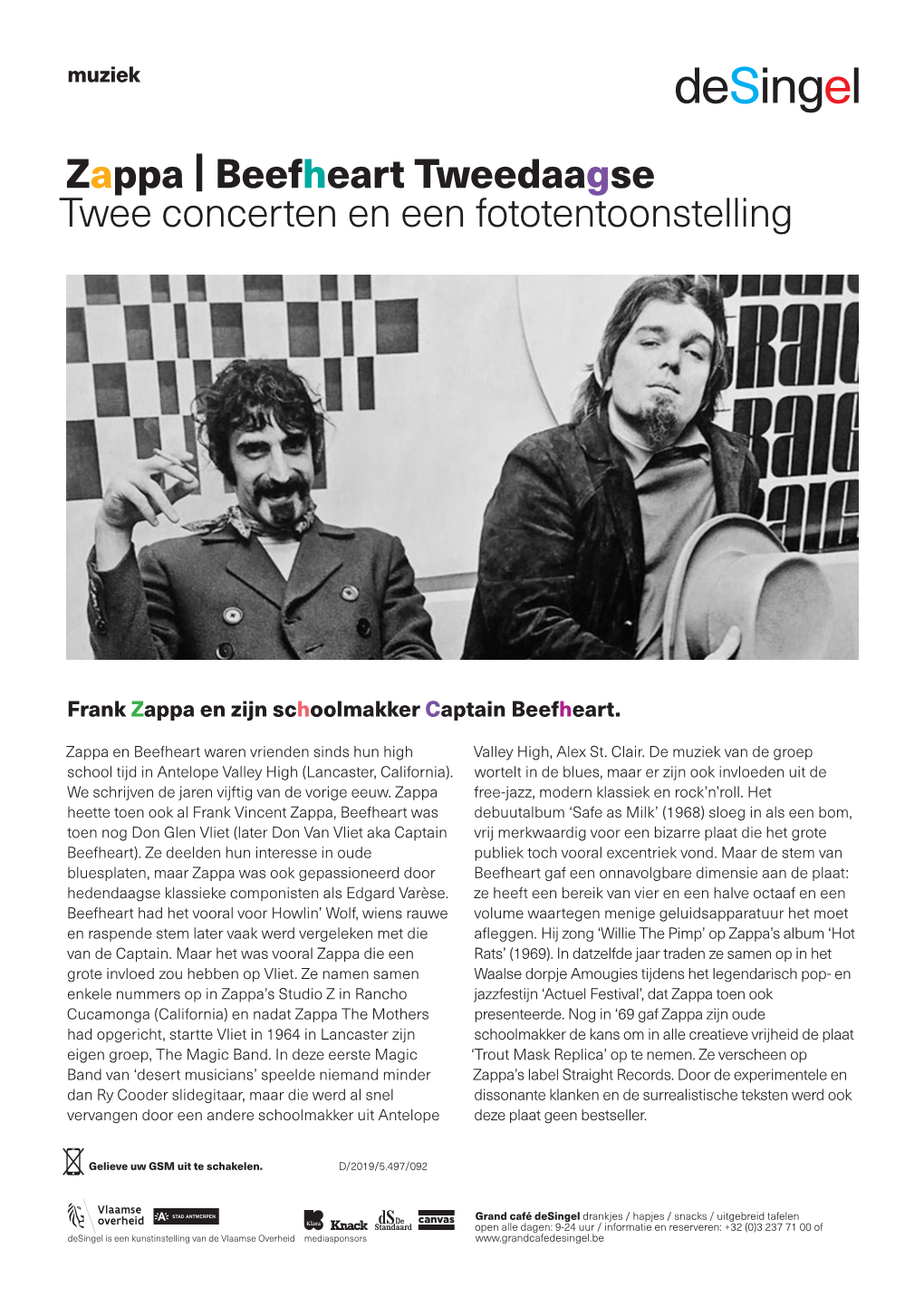 Zappa & Beefheart Tweedaagse