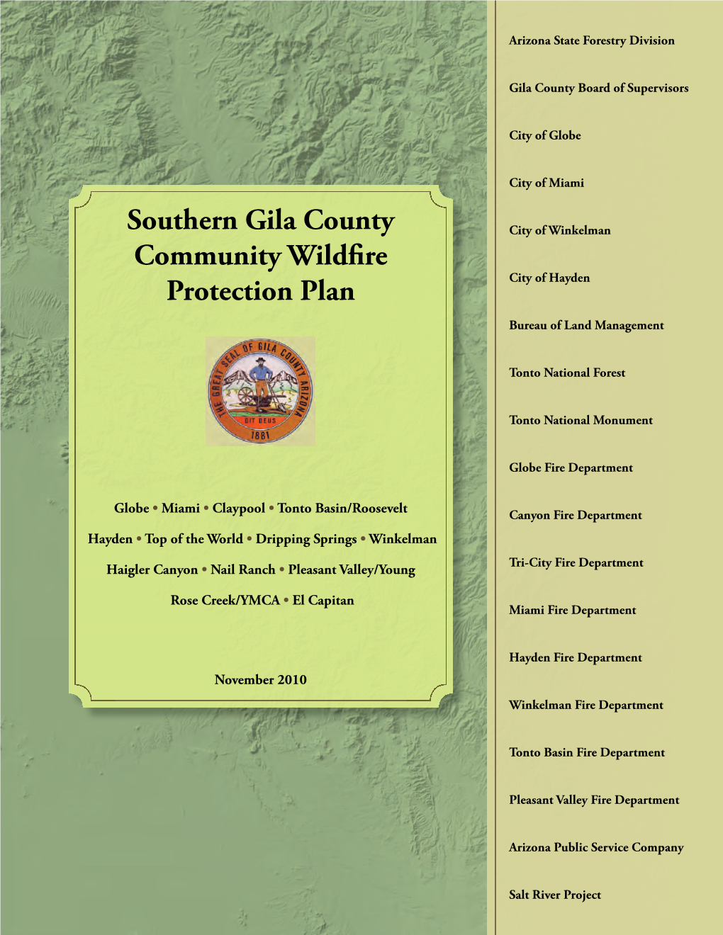 Southern Gila County Community Wildfire Protection Plan