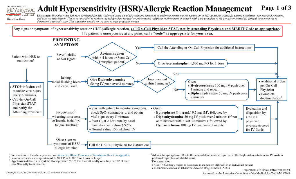 Allergic Reaction