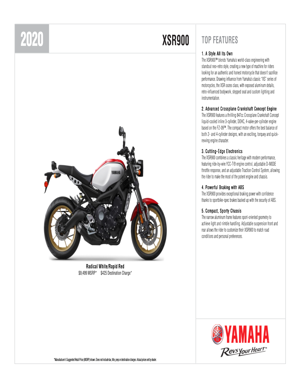 Xsr900 Top Features 1