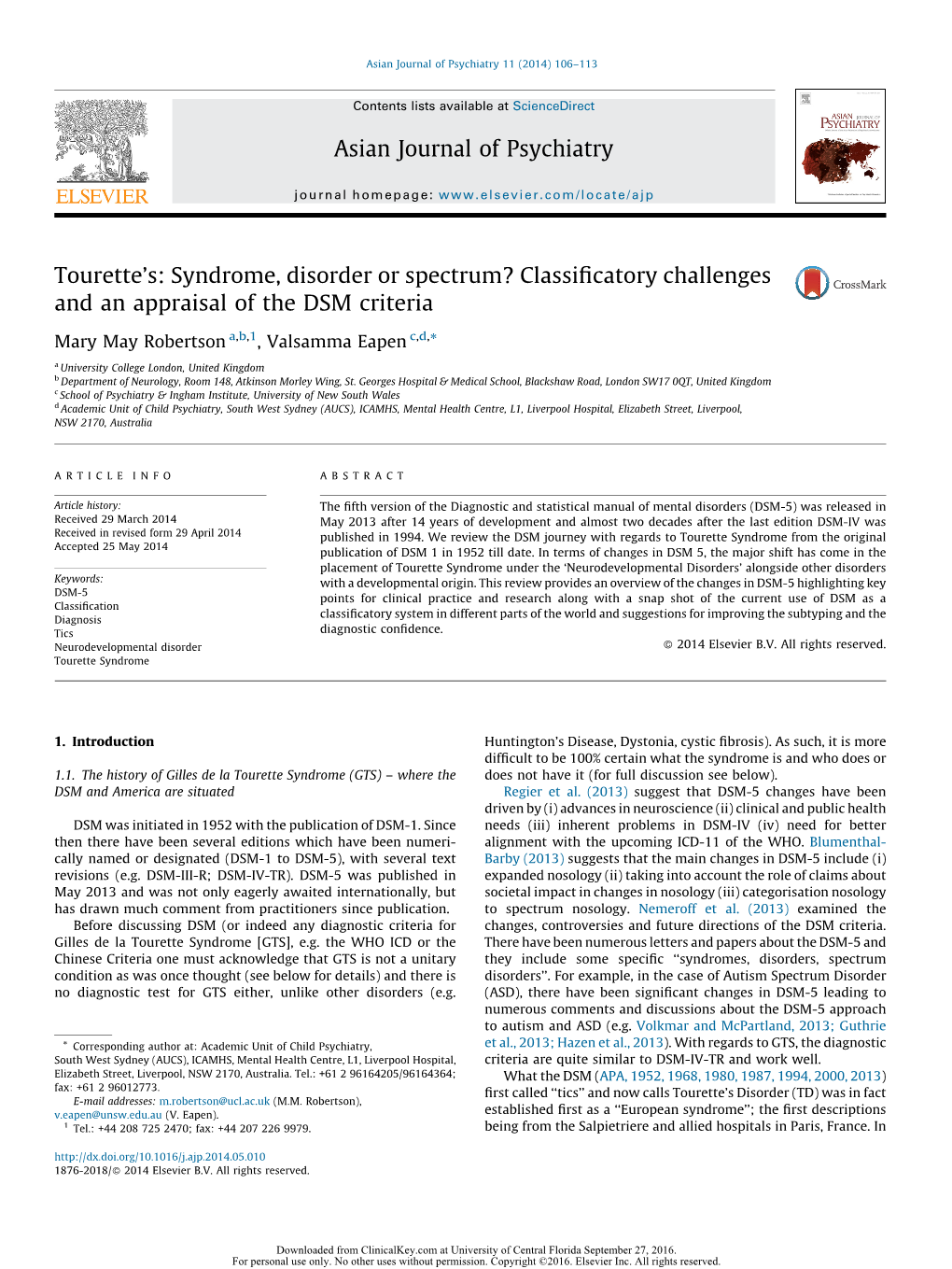 Tourette's: Syndrome, Disorder Or Spectrum?