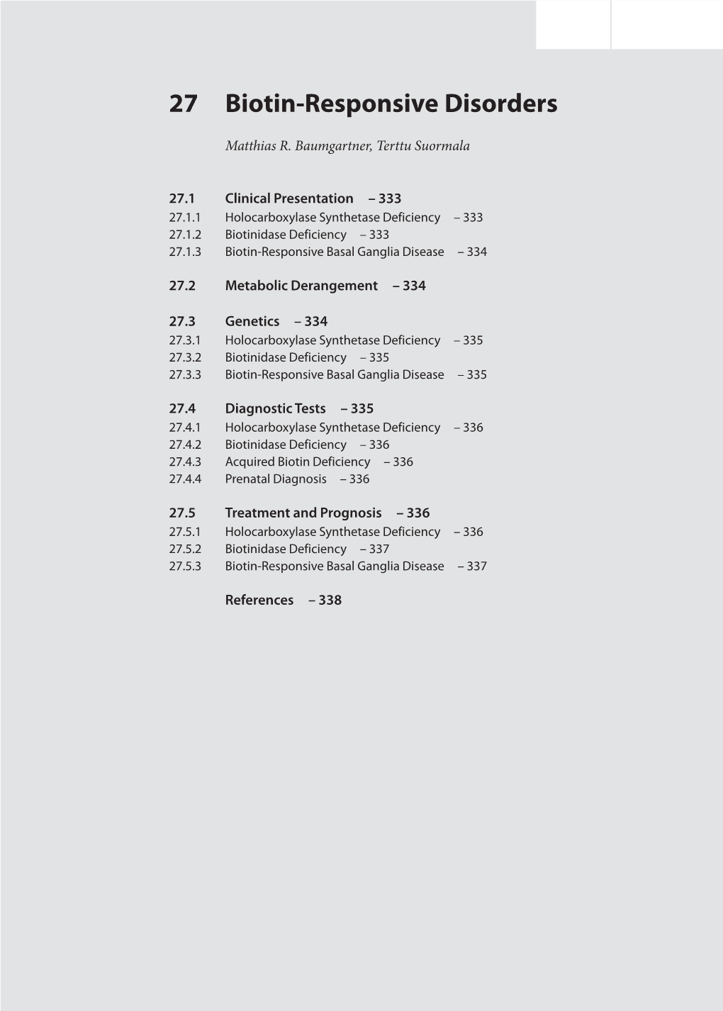 27 Biotin-Responsive Disorders