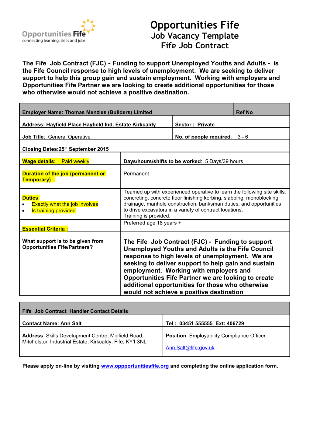 Annex 1 Future Jobs Fund Vacancy Template s3