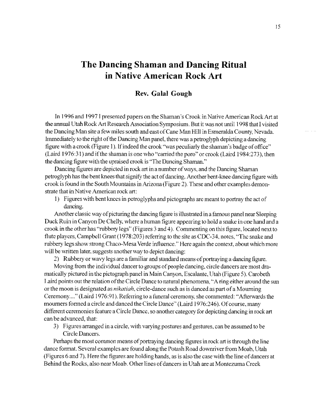 The Dancing Shaman and Dancing Ritual in Native American Rock