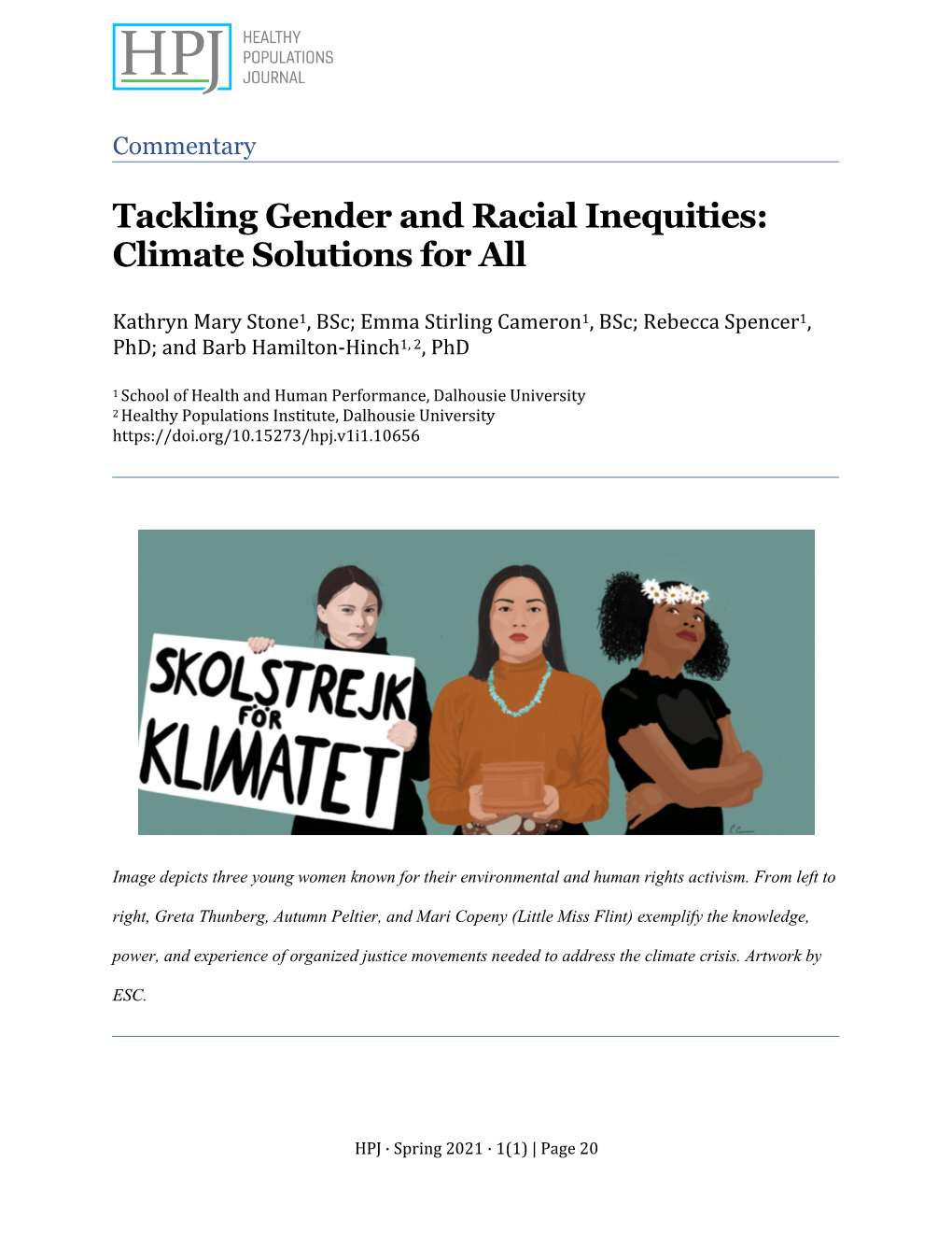 Tackling Gender and Racial Inequities: Climate Solutions for All