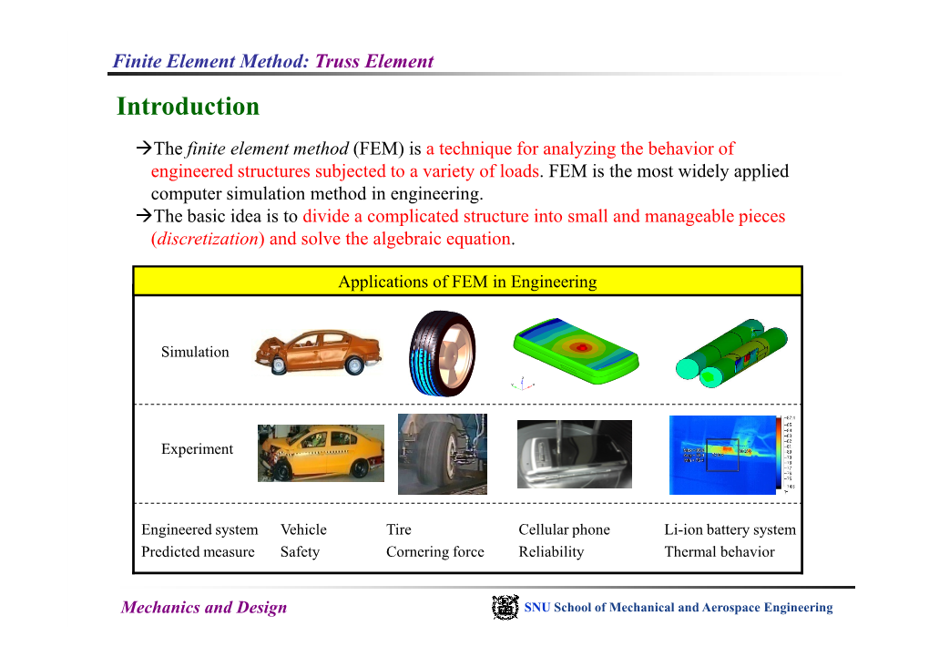 Finite Element Method: Truss Element Introduction