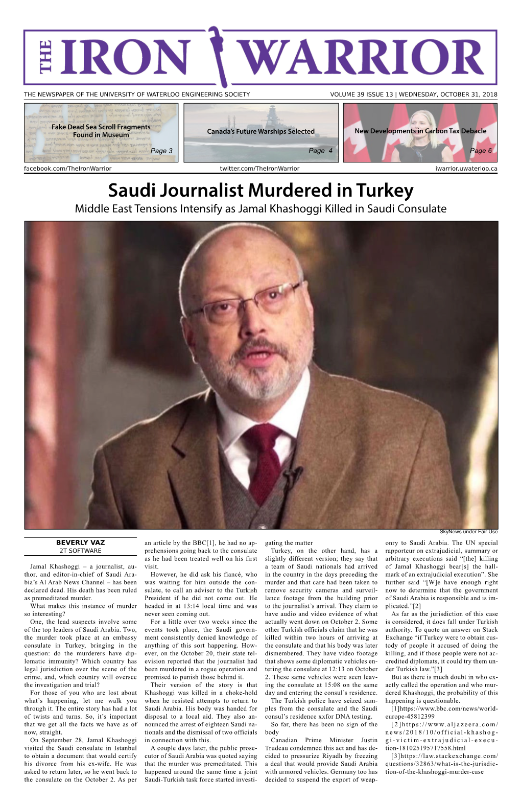Saudi Journalist Murdered in Turkey Middle East Tensions Intensify As Jamal Khashoggi Killed in Saudi Consulate