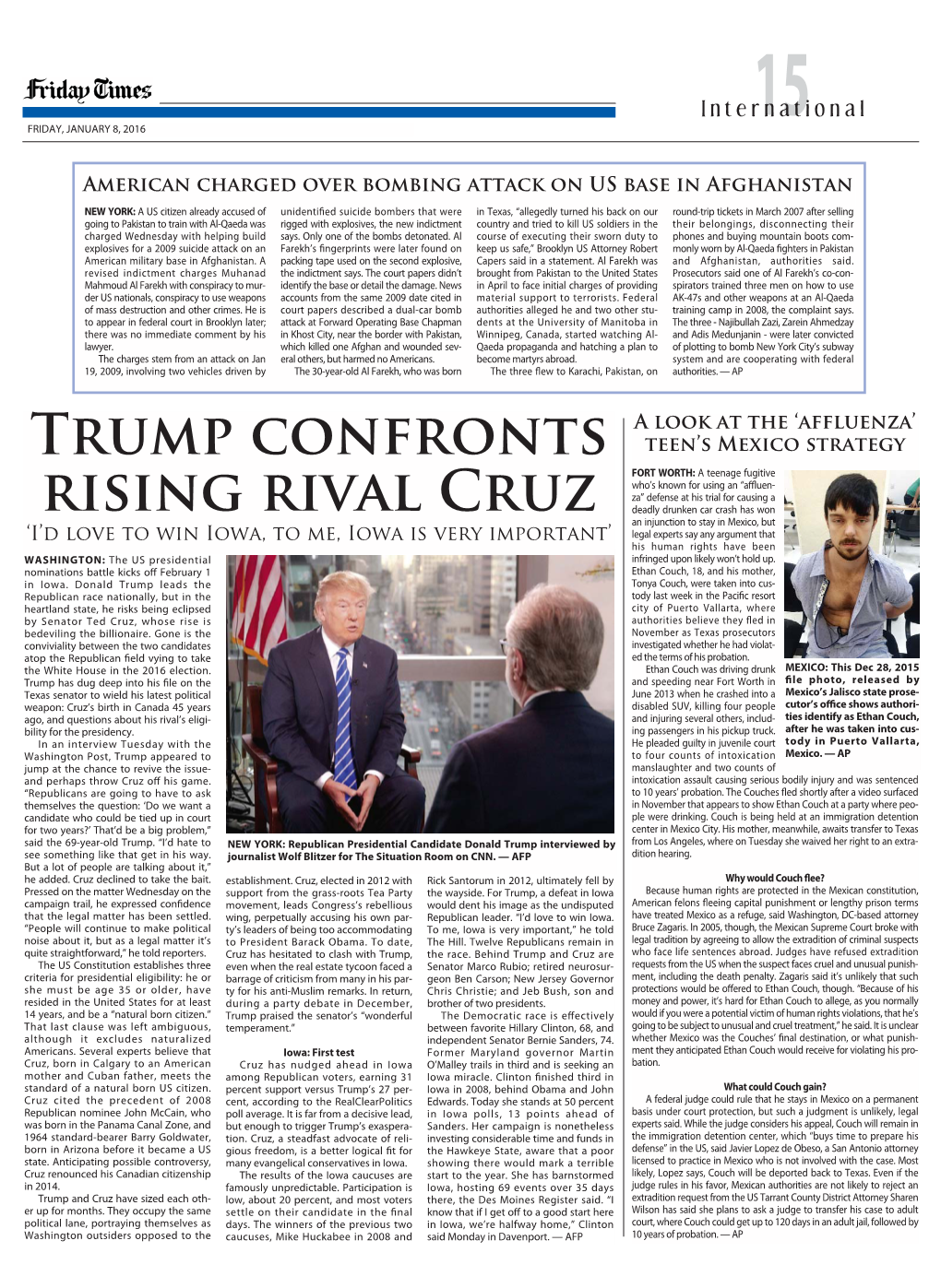 TRUMP Confronts Rising Rival Cruz