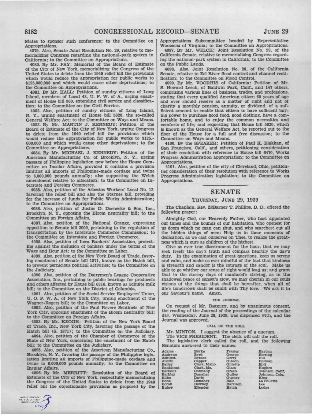 8182 Congressional Record-Senate