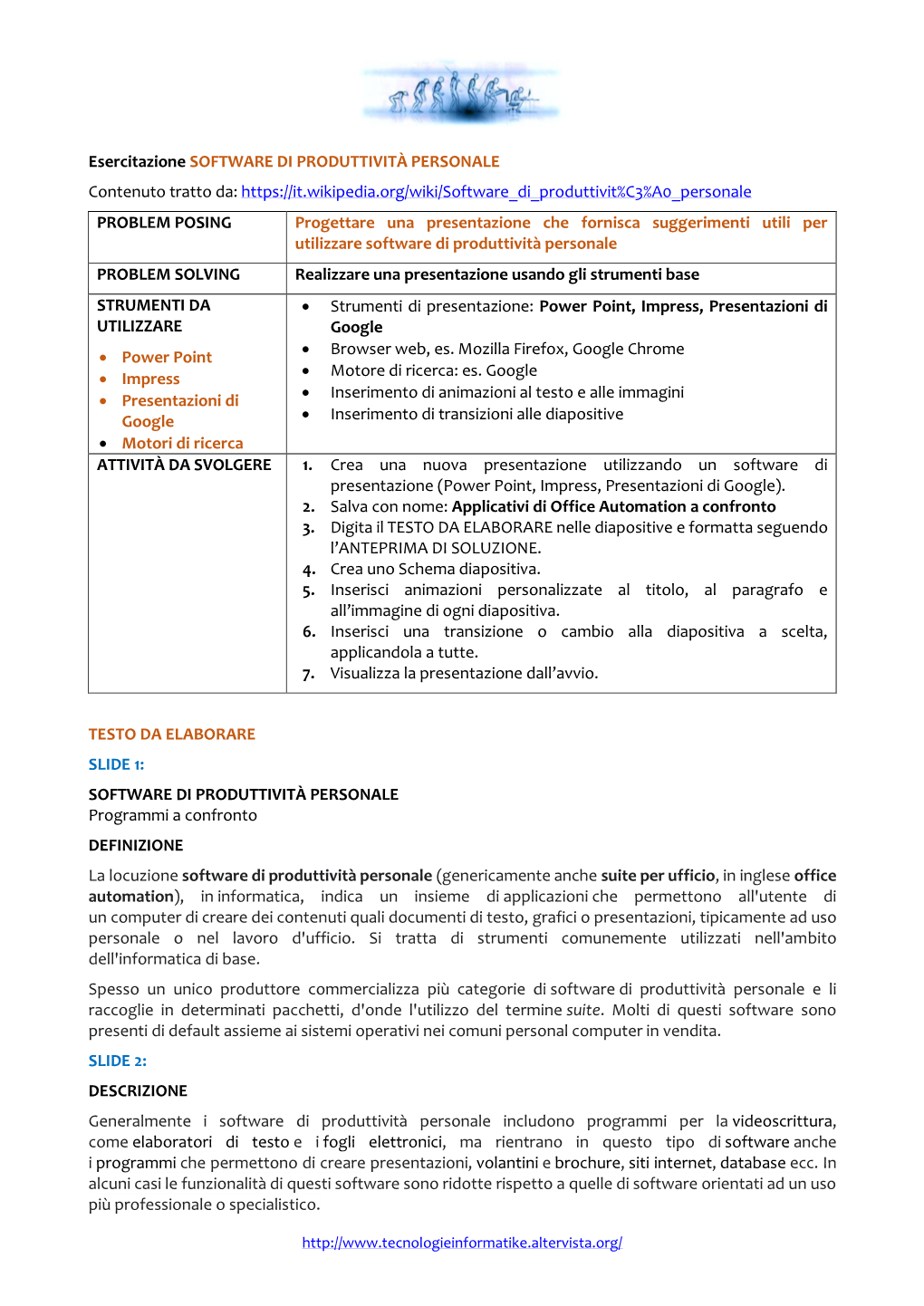 Esercitazione Completa Riepilogativa