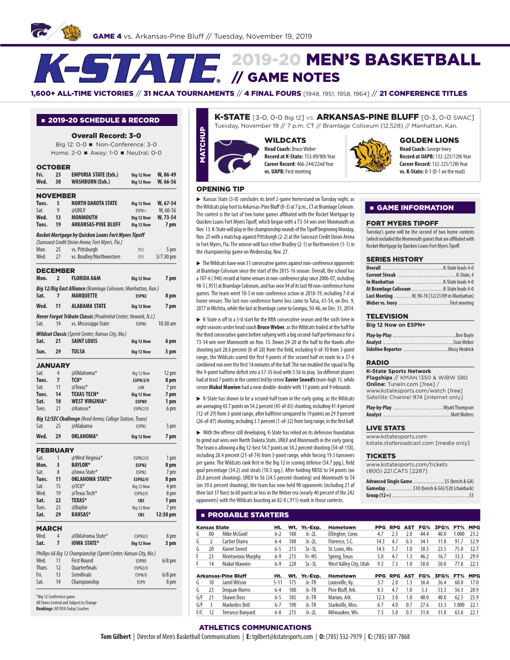 2019-20 Men's Basketball