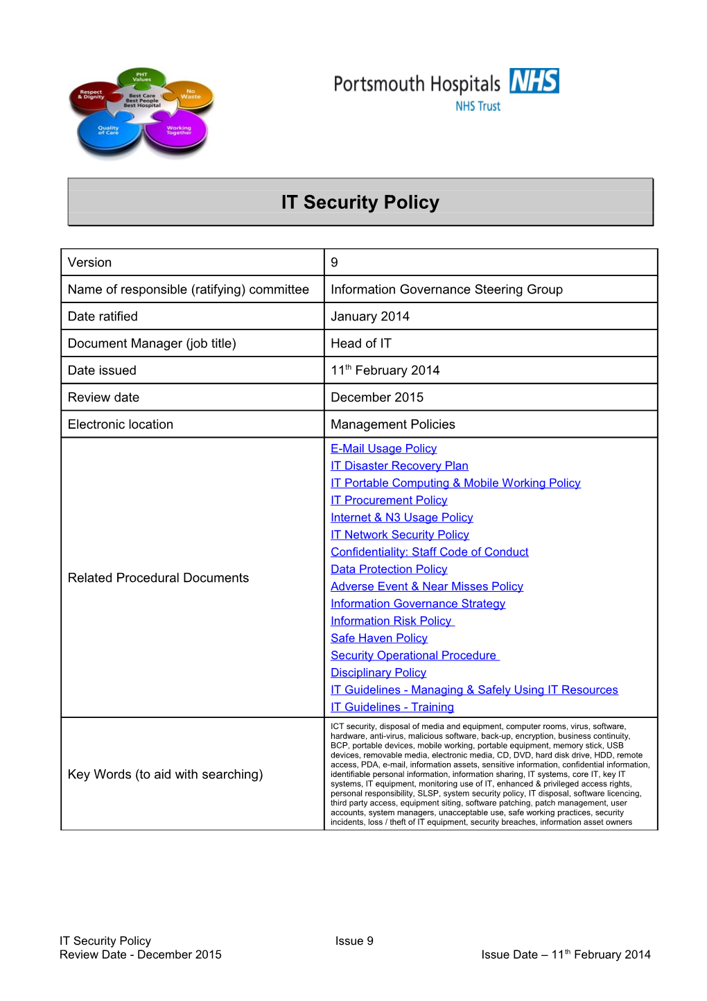 IT Security Policy