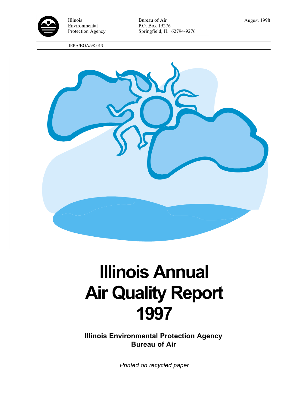 Illinois Annual Air Quality Report 1997, ILEPA, 1998