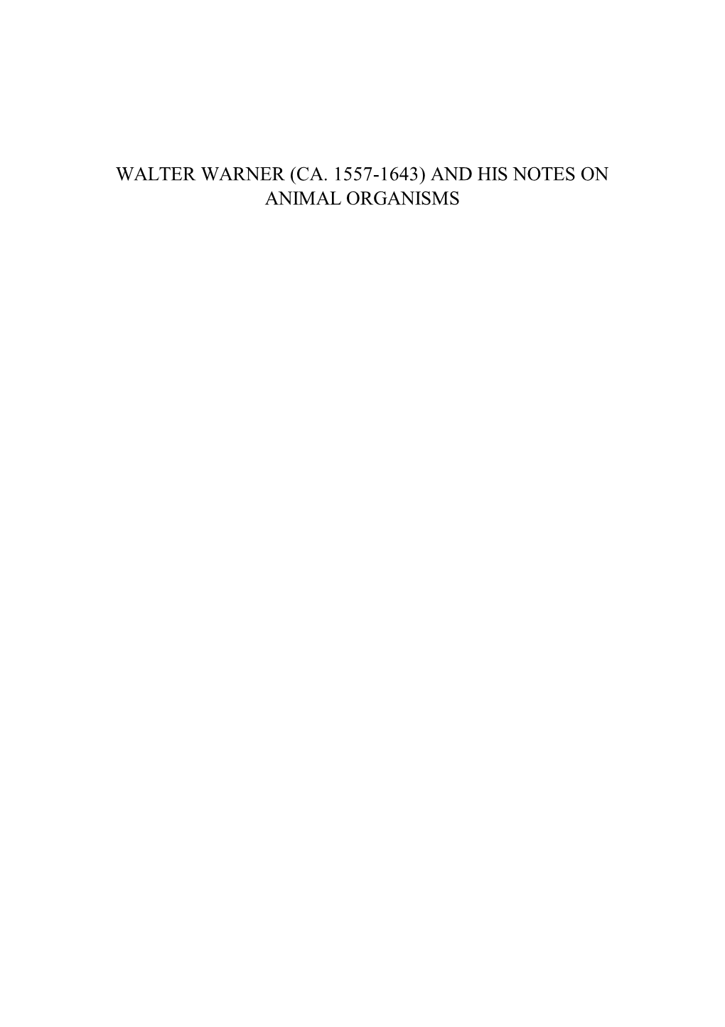 Walter Warner (Ca