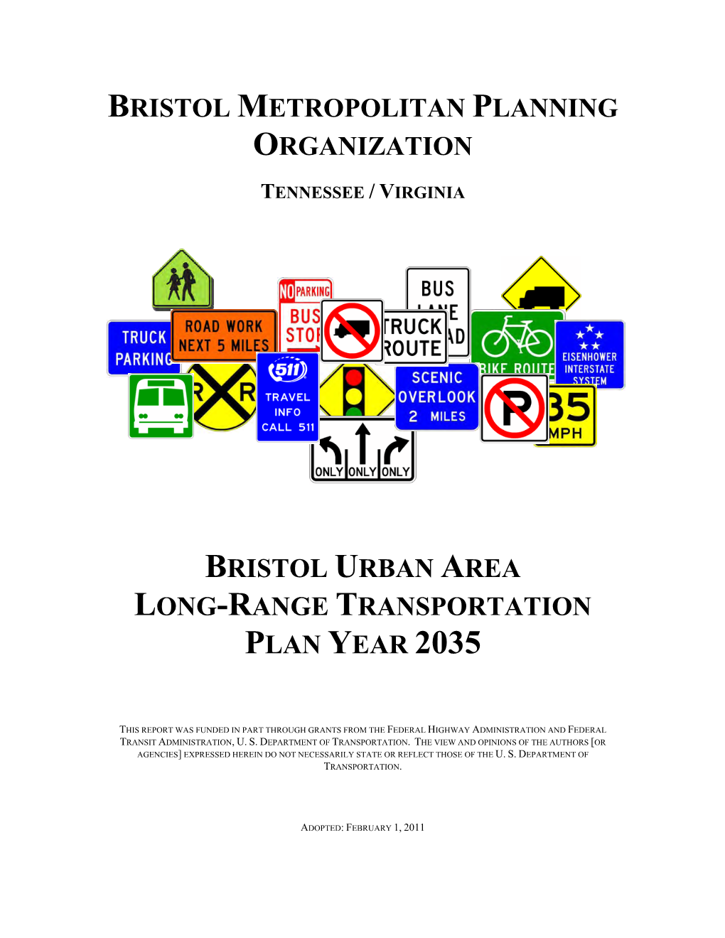 Bristol Urban Area Long-Range Transportation Plan Year 2035