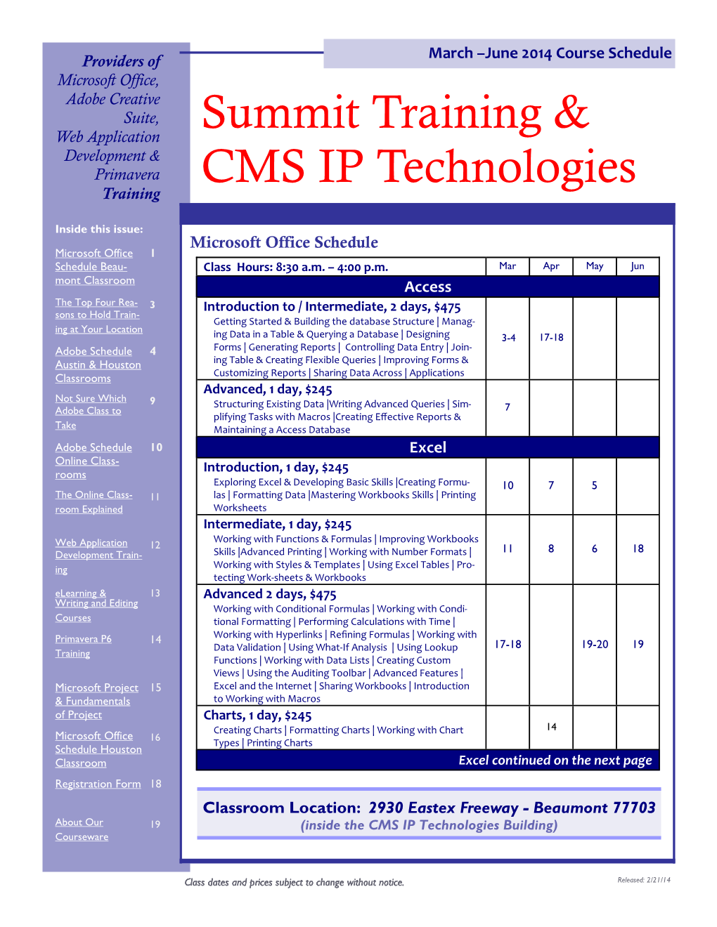 Summit Training & CMS IP Technologies