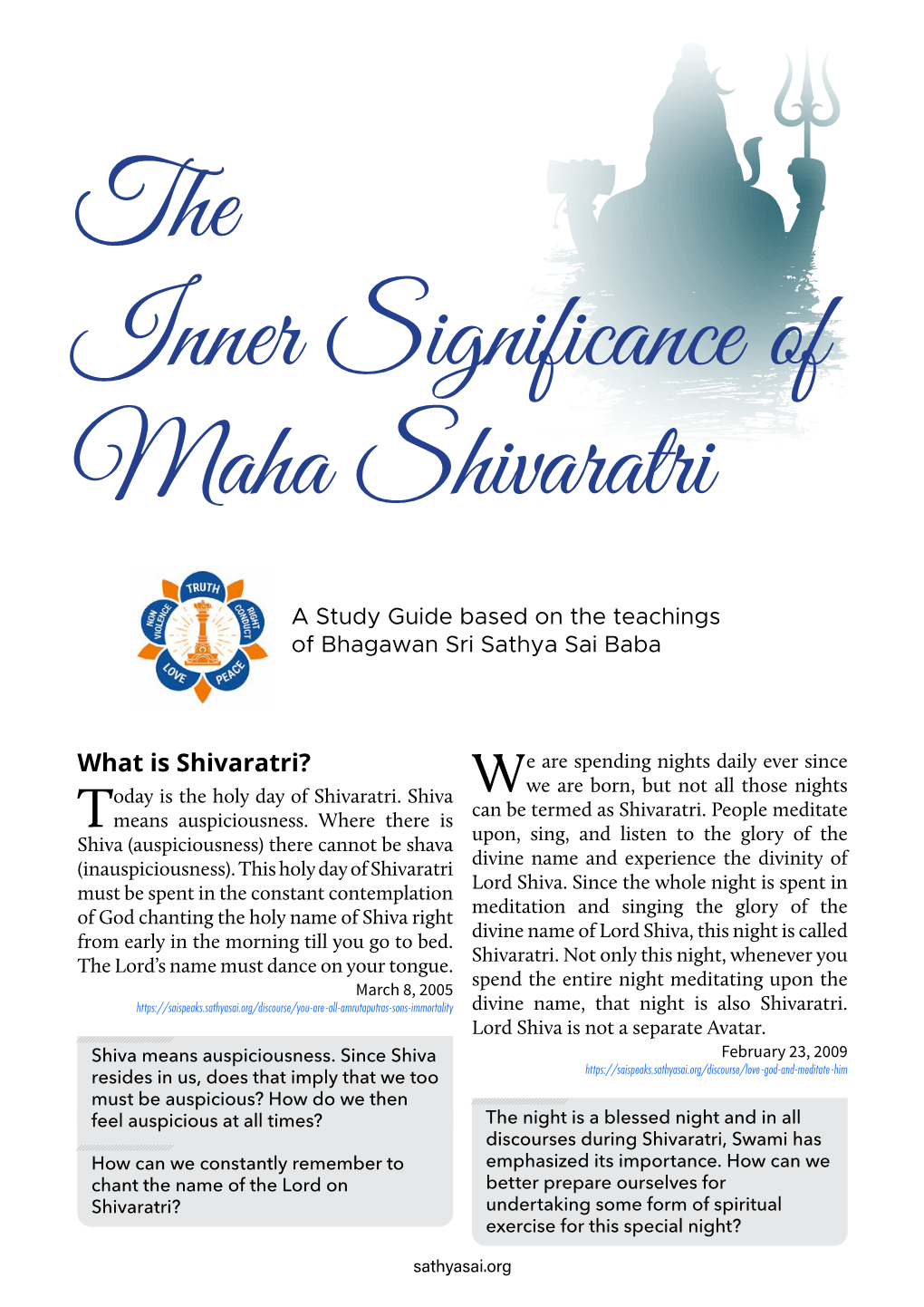 The Inner Significance of Maha Shivaratri