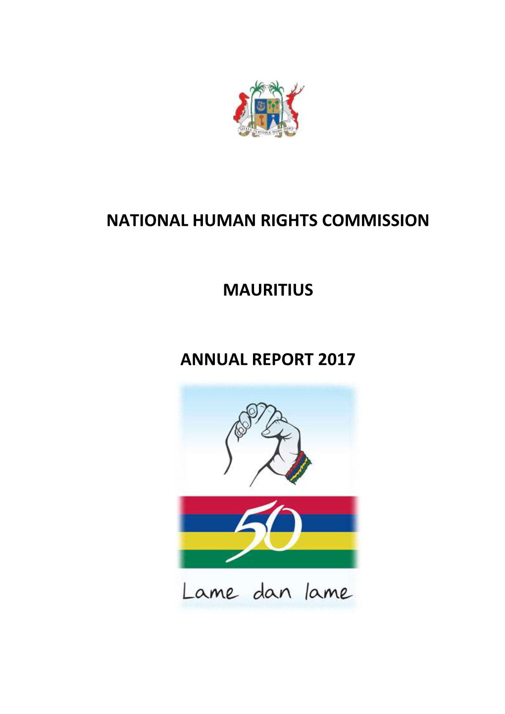 National Human Rights Commission Mauritius Annual Report 2017