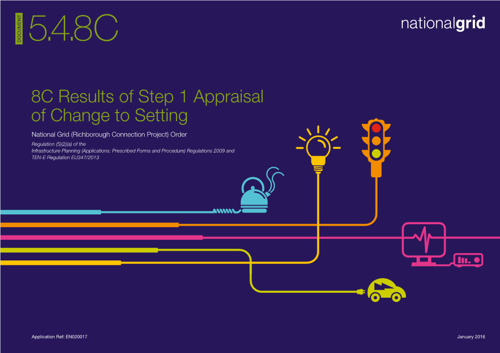 8C Results of Step 1 Appraisal of Change to Setting