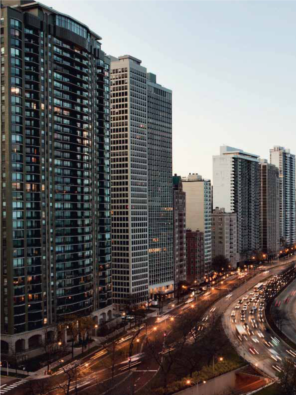 FEBRUARY 2012 SCANORAMA Waterfront Development: the High-Rises of Lake Shore Drive, As Seen from the Roof of the Drake Hotel, Look out Over Lake Michigan