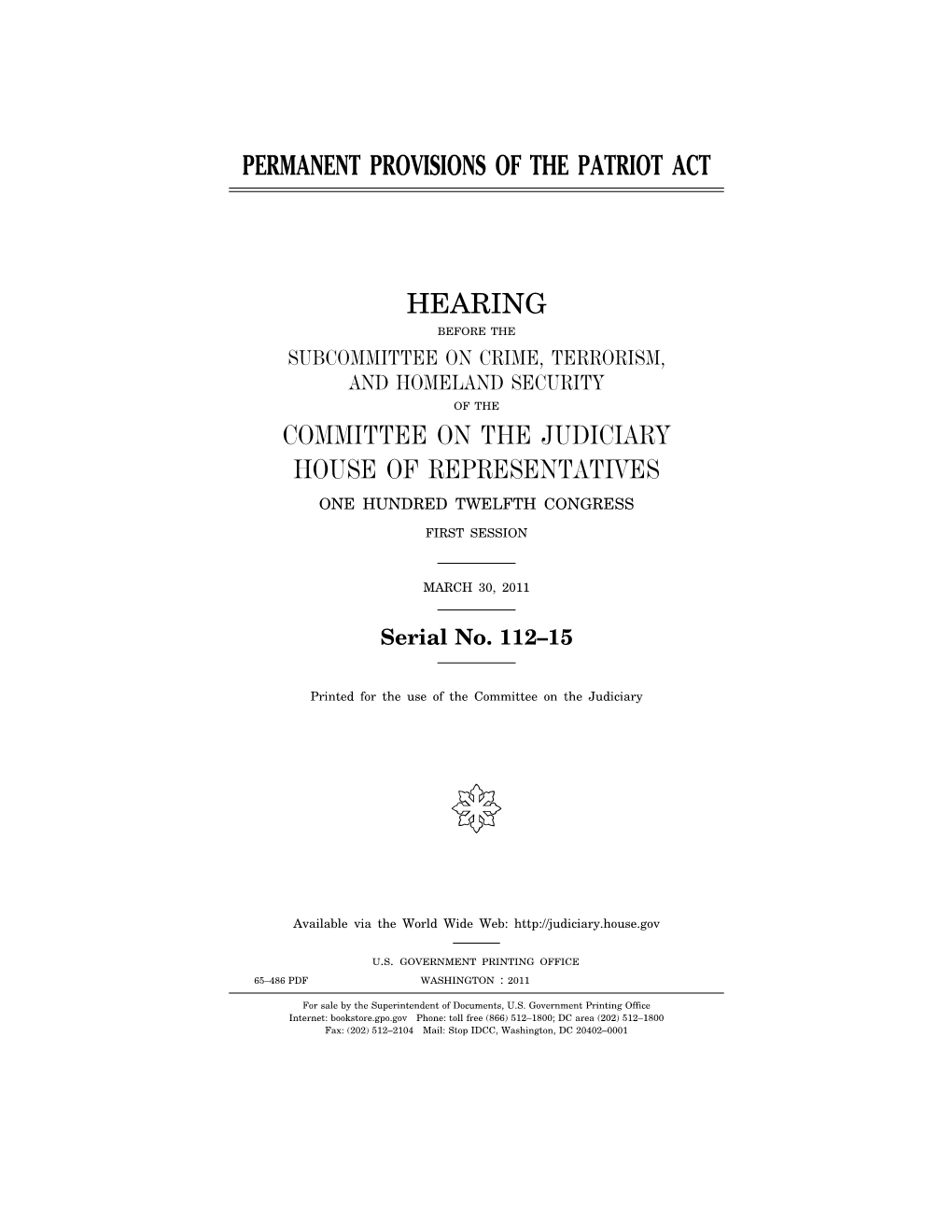 Permanent Provisions of the Patriot Act