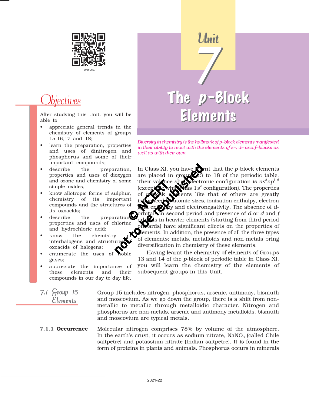 The P -Block Elements