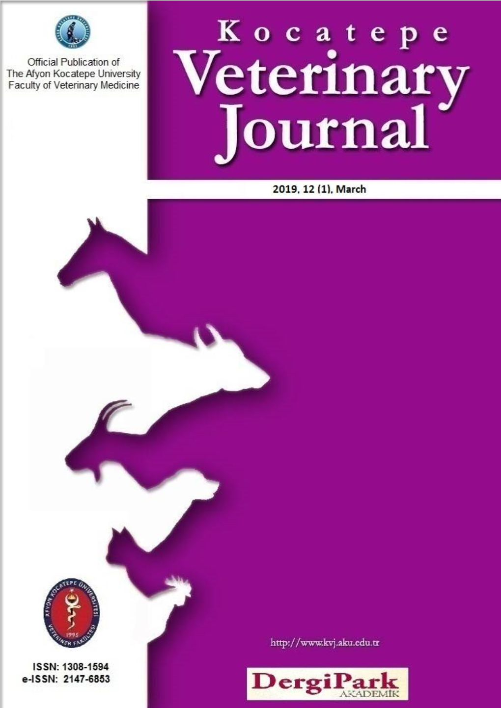 Kocatepe Veterinary Journal 2019 March 12