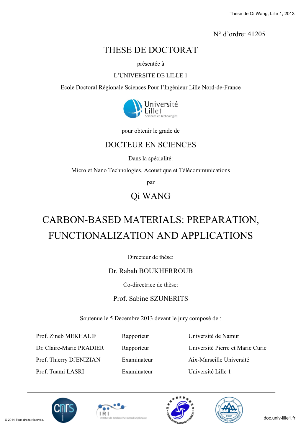 Carbon-Based Materials: Preparation, Functionalization and Applications