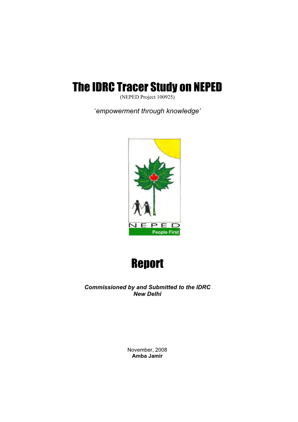 Tracer Study Report on Neped Project
