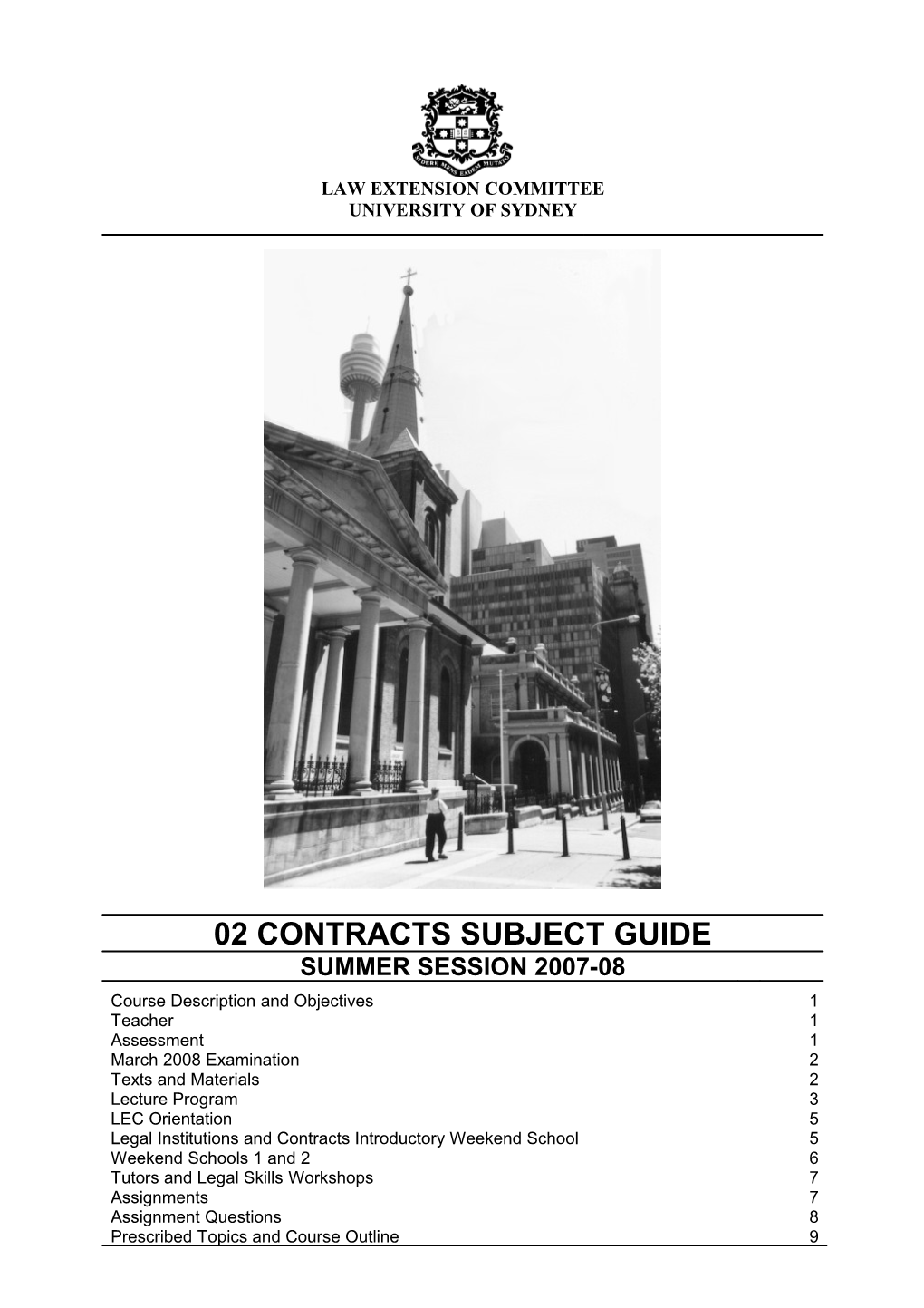 Contracts Subject Guide