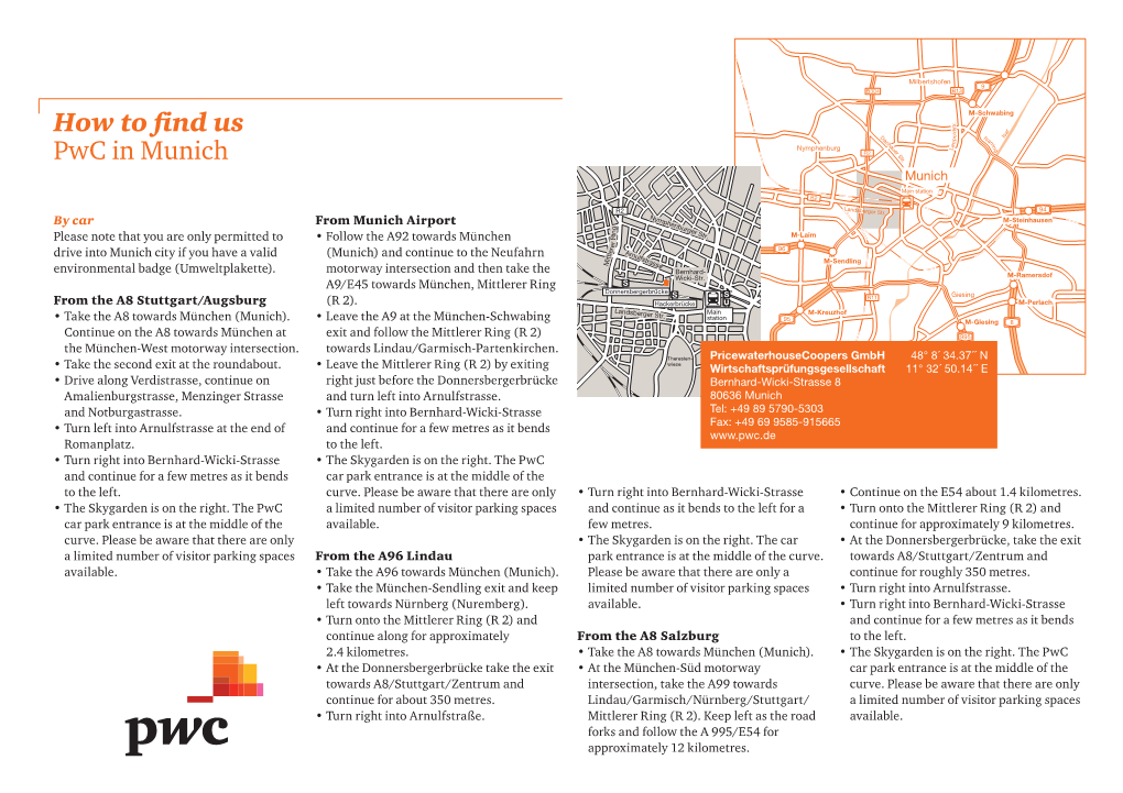 How to Find Us Pwc in Munich Page 2