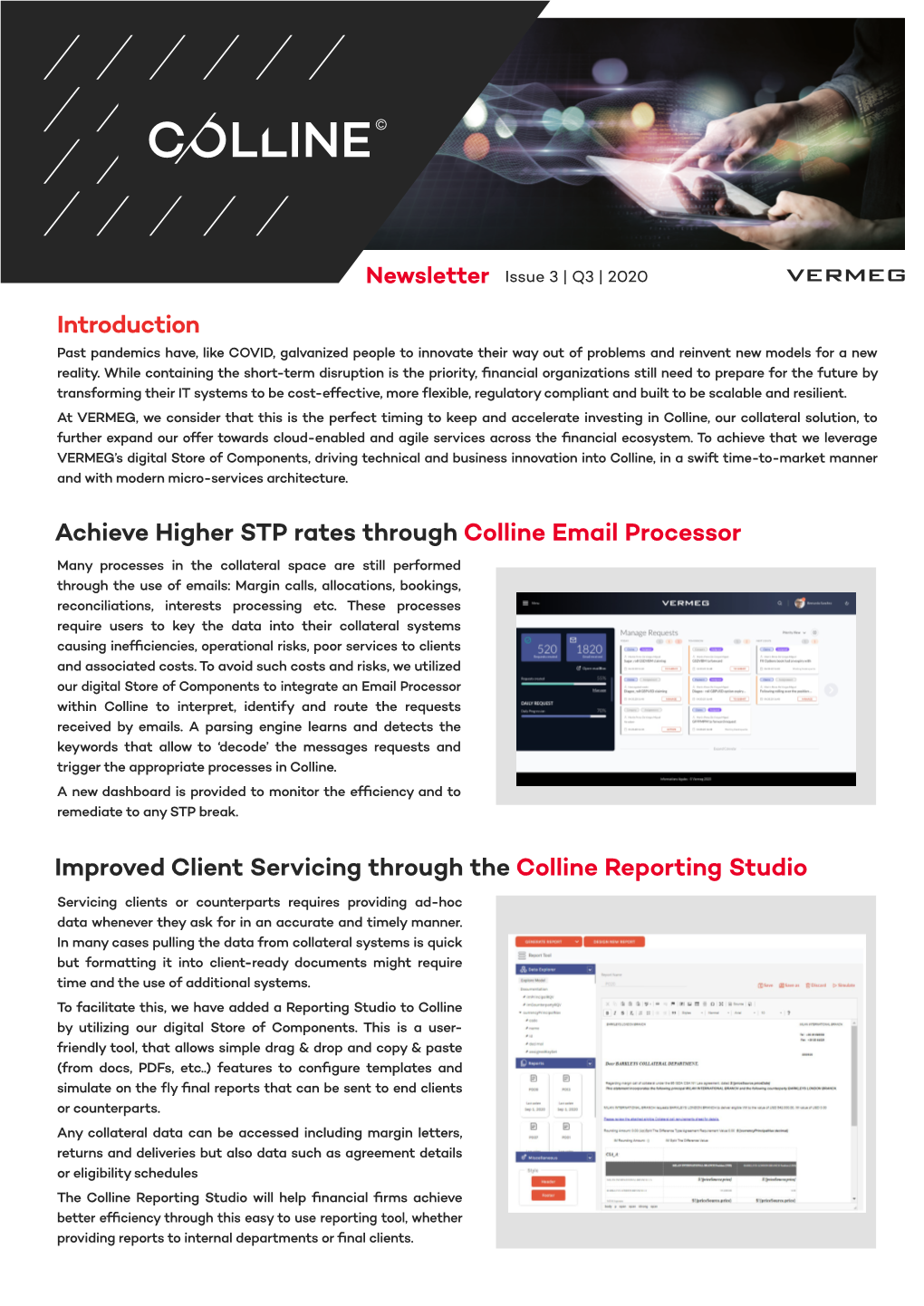 Introduction Achieve Higher STP Rates Through Colline Email