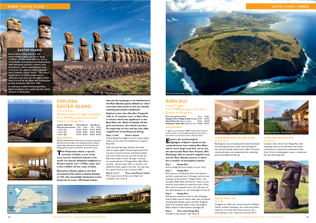 Explora Easter Island Rapa