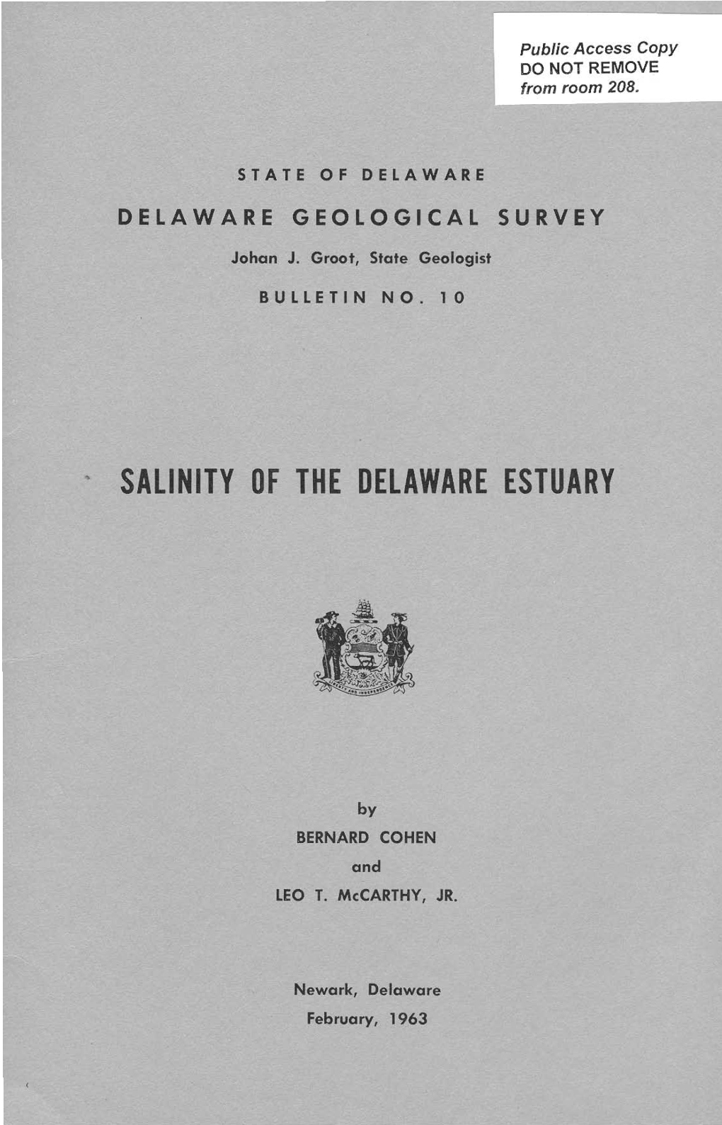 Salinity of the Delaware Estuary