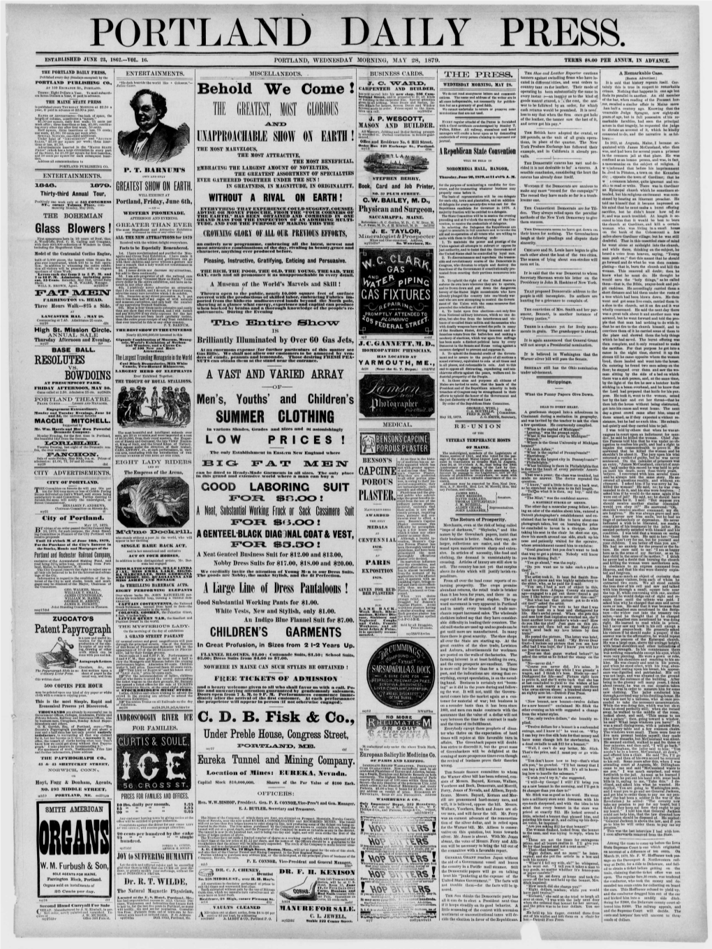 Portland Daily Press: February 11,1882