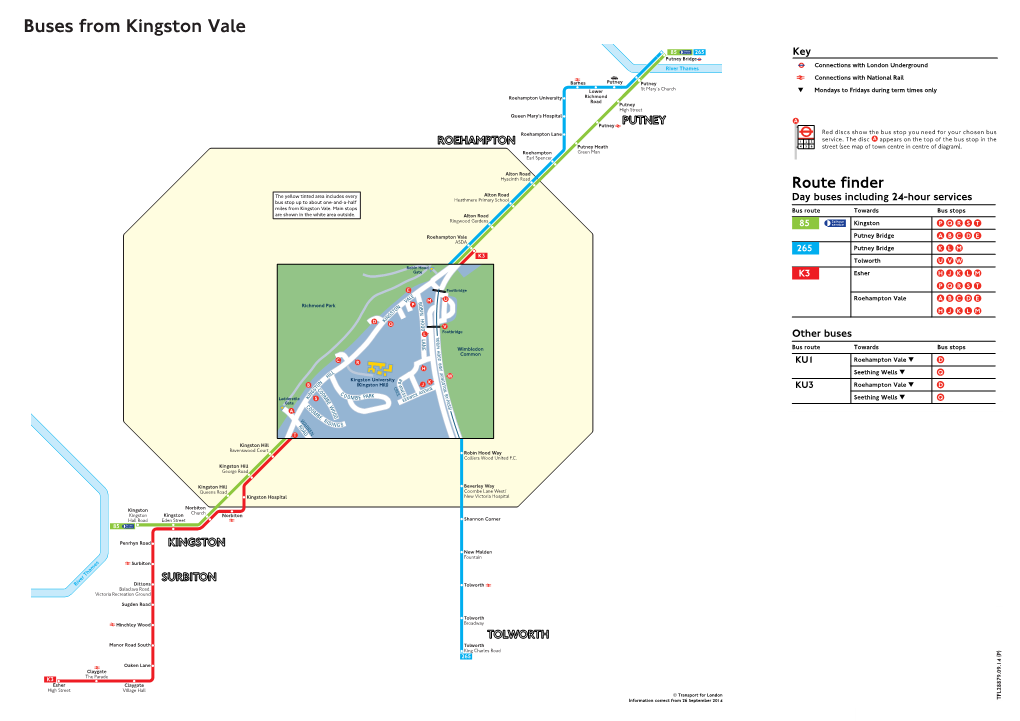 Buses from Kingston Vale