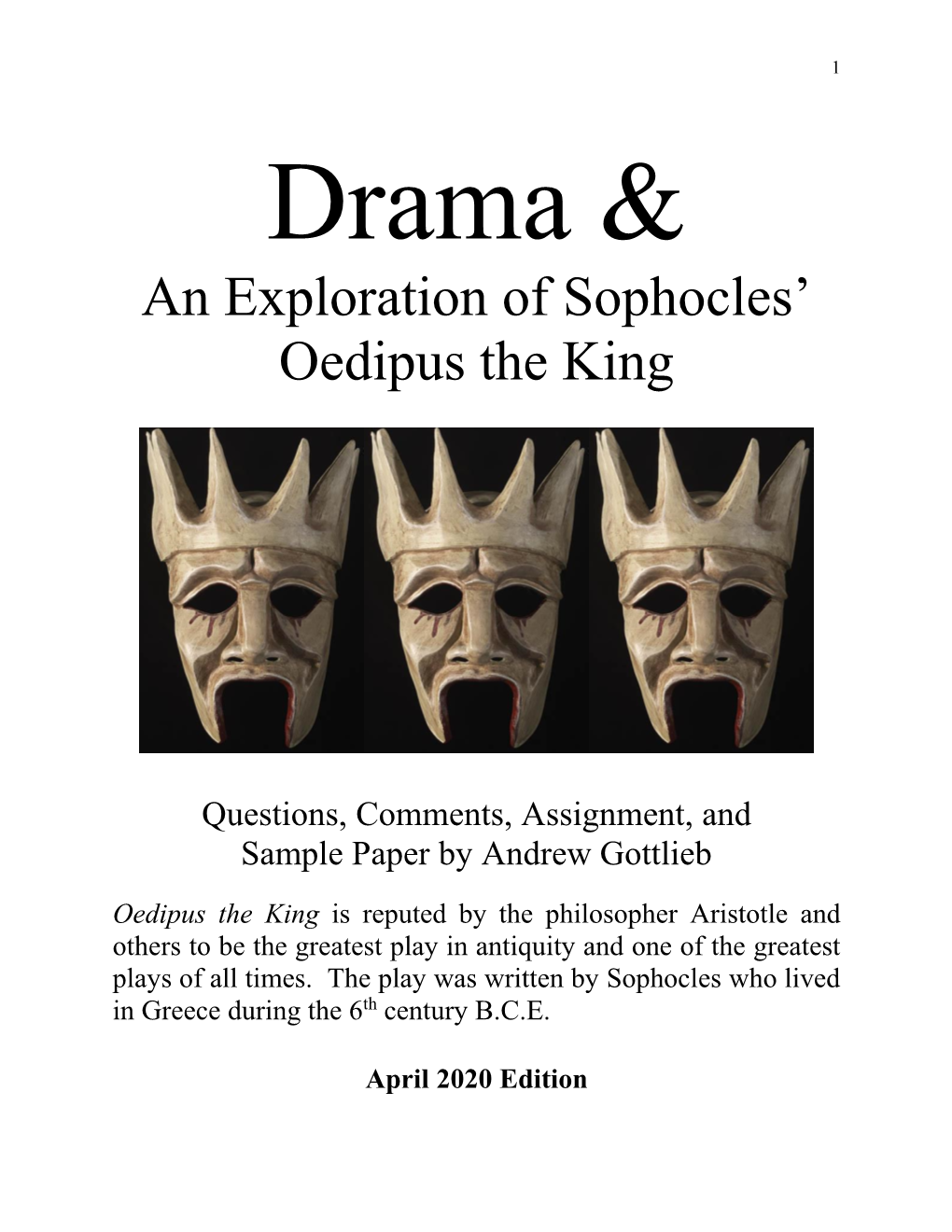 An Exploration of Sophocles' Oedipus the King