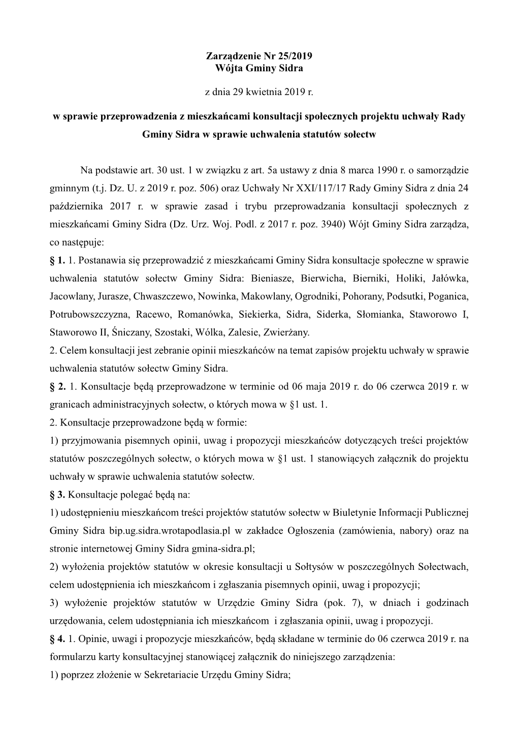 Zarządzenie Nr 25 2019.Pdf