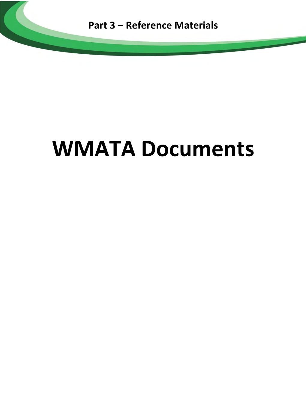 WMATA Documents