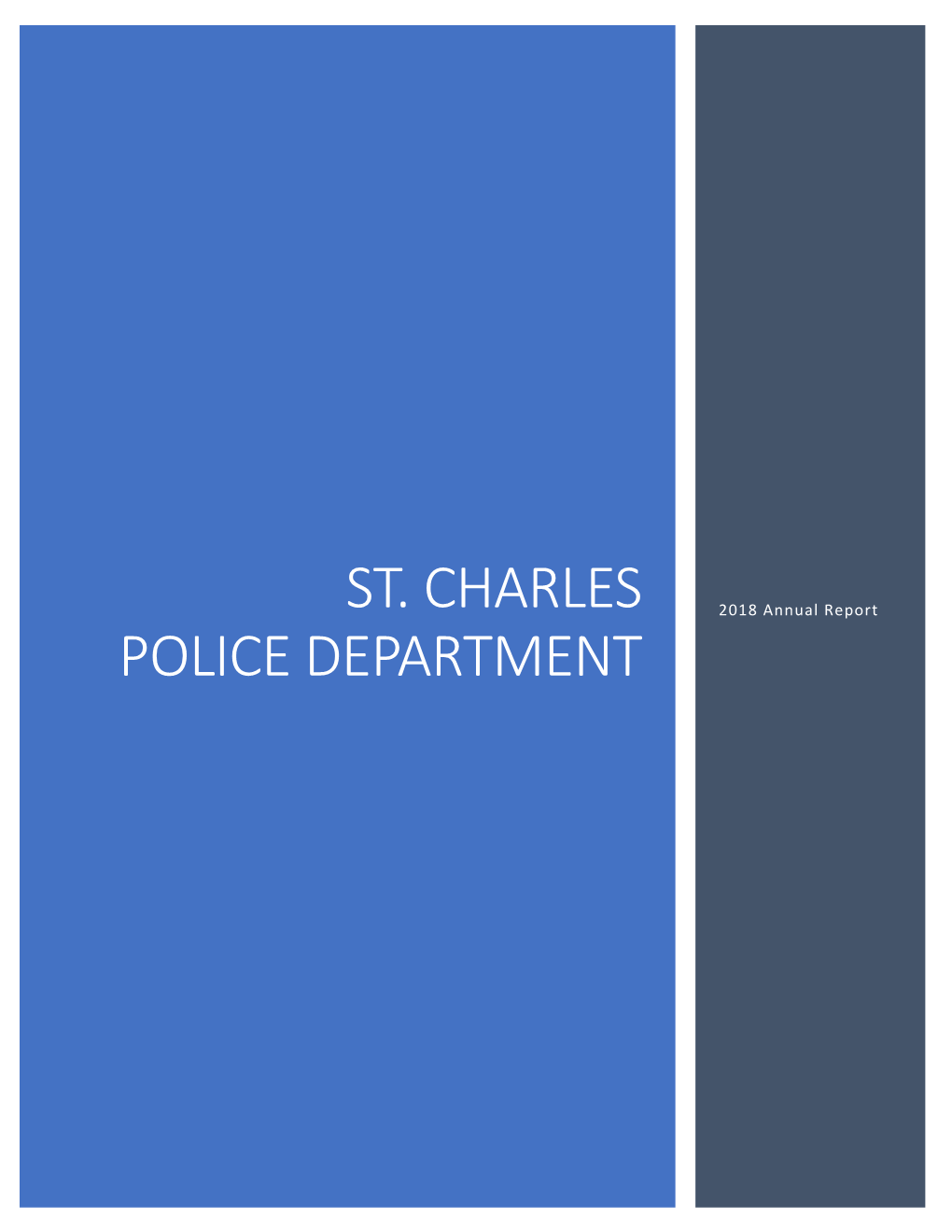St. Charles Police Department Annual Report