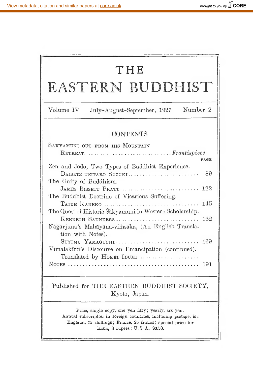 Eastern Buddhist