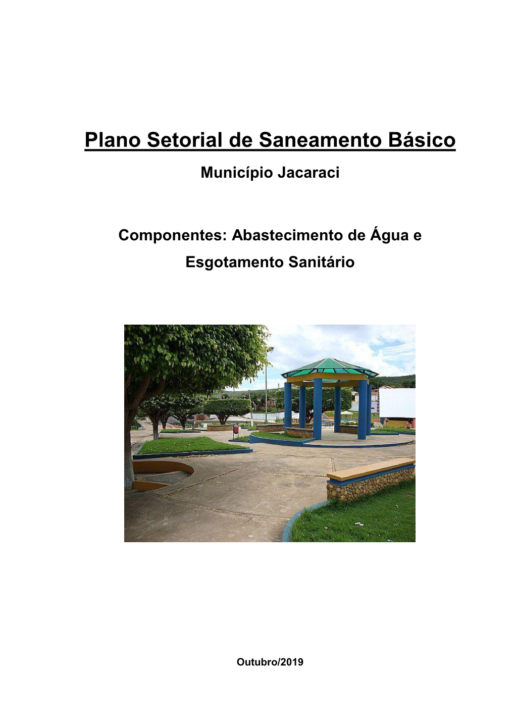 Plano Setorial De Saneamento Básico Município Jacaraci