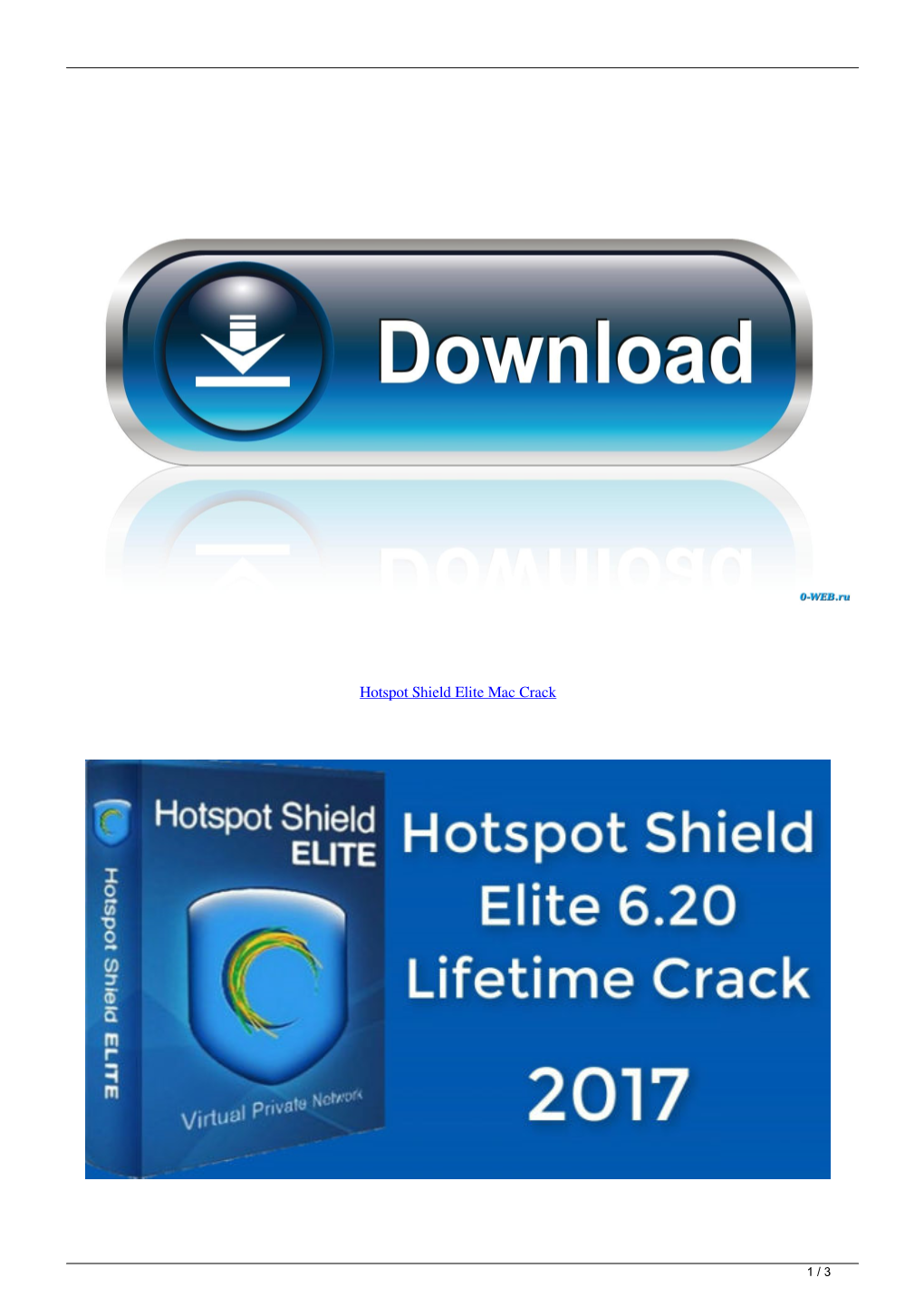 Hotspot Shield Elite Mac Crack